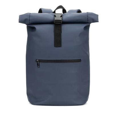 PORTLAND. A mochila roll top em PU com bolso para computador portátil 16